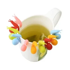 5 st Jättesöta Te-Sniglar - Snigel - Tepåsehållare