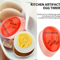 2 st kök äggtimer äggkokning litet verktyg hartsäggverktyg ägg matlagningshjälp färgskiftande matlagningstemperaturobservatör äggkokningsindikatorer | CDON