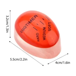2 st kök äggtimer äggkokning litet verktyg hartsäggverktyg ägg matlagningshjälp färgskiftande matlagningstemperaturobservatör äggkokningsindikatorer | CDON