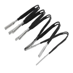 5 st Kökstång i rostfritt stål Non Stick Matlagning Grillning Mattång Anti-Slip Grip Mini Tång 15cm / 5.9in