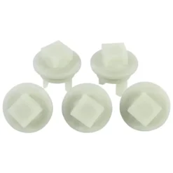 5 st. Köttkvarndelar till hemkök i plast, växelhylsa, passar till Bosch