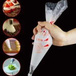 100 st Medium Spritspåsar 33.5 x 21.3 Dekorera Tårtdekorering Tårta Cupcakes