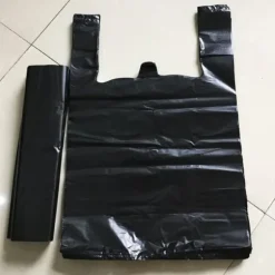 50 st papperskorgspåse svart papperskorgspåse förtjockad PE stor kapacitet västtyp papperskorgsfoder för hemkök kontor