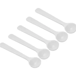 100 st plastgödselsked 2ml/1g mätsked för hög temperaturbeständighet för trädgårdsarbete