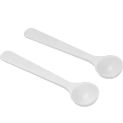 100 st plastgödselsked 2ml/1g mätsked för hög temperaturbeständighet för trädgårdsarbete