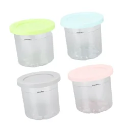 4 st. plastglassburkar, ersättning för Ninja NC299AMZ NC300s-serien Creami-glassmaskiner