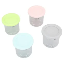 4 st. plastglassburkar, ersättning för Ninja NC299AMZ NC300s-serien Creami-glassmaskiner