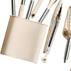 13 st Set Köksredskap Rostfritt stål Silikonsked Spatel Slev Köksredskap Set