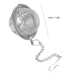 2 st. sil i rostfritt stål, återanvändbara silar för tebollar, kökstillbehör