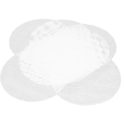 10 st Silikon Steamer Mesh Mat Förhindrar Stick Återanvändbara Klippbara Silikon Steamer Liners för Kök Restaurang 22cm/8.7in