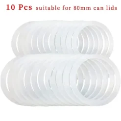 10 st silikonburkpackningar ersättning lufttäta silikonpackningstätningsringar för vanlig munkonservburk