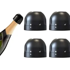 4 st silikontätning champagnepropp, vinflaskförslutning för champagne, vinflaskpropp Acce A463