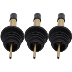 10 st spritpanna i rostfritt stål för vinpanna, barverktyg för bar, hemrestauranger (guld, svart, kort lock)