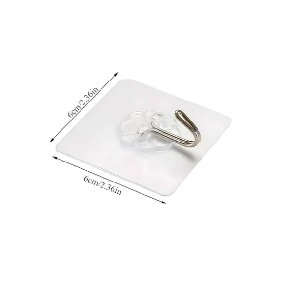 9 st starka självhäftande krokar, självhäftande väggkrokar för att hänga nycklar, handdukar, rockar, skadefria väggfästen för badrum, kök