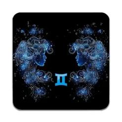 2 ST Stjärntecken Tvillingarna Underlägg