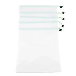 11 st återanvändbara dragskonätpåsar frukt- och grönsakspåsar förvaringsleksaker shoppingpåse