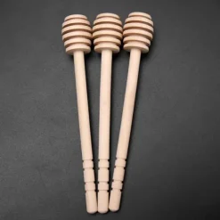 24 st trä honungsdroppar omrörningsstav sylt sirap drizzler stick servering köksredskap prylar (#2)