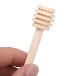 24 st trä honungsdroppspinnar serveringsstav sylt sirap drizzler omrörningsstav köksredskap (8 cm)
