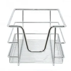 6 st Utdragbara Trådkorgar i Rostfritt Stål - 30 cm (B) med Mjuk Stängning För Skåp och Skafferier Kökslådor Förvaring 430 mm D x 197 mm B x 140 mm H | CDON