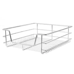 3 st Utdragbara Trådkorgar i Rostfritt Stål - 50 cm (B) med Mjuk Stängning För Skåp och Skafferier Kökslådor Förvaring 430 mm D x 397 mm B x 140 mm H | CDON