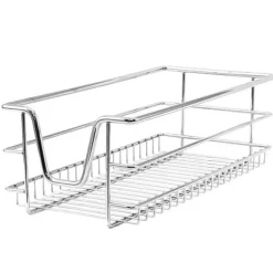 3 st Utdragbara Trådkorgar i Rostfritt Stål - 30 cm (B) med Mjuk Stängning För Skåp och Skafferier Kökslådor Förvaring 430 mm D x 197 mm B x 140 mm H | CDON