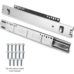 5 st Utdragbara Trådkorgar i Rostfritt Stål - 60 cm (B) med Mjuk Stängning För Skåp och Skafferier Kökslådor Förvaring 430 mm D x 497 mm B x 140 mm H | CDON