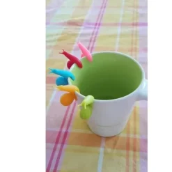 5 st Utsökt snigelhållare silikon tepåse kopp form godis kopp söta färger