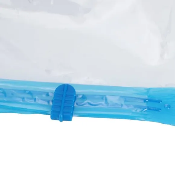 6 st. vakuumförvaringspåse för täcken, genomskinlig, vakuumkomprimerad påse för resor, filt och kläder (vakuumförvaringspåse + handpump)