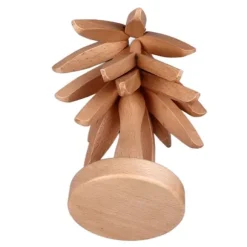 3 st Varmrätter Träunderlägg Trädformad designunderlägg Värmebeständig underlägg i bokträ