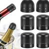 6 st vinflaskpropp Champagnepropp Återanvändbar vinförvaringspropp för vin- och champagneälskare (nr A33