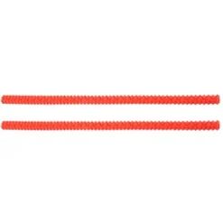 2 st värmeisolerade silikonklämmor för het ugnsgaller och hyllskydd för att undvika skållningsskydd