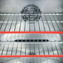 2 st värmeisolerade silikonklämmor för het ugnsgaller och hyllskydd för att undvika skållningsskydd