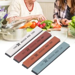 4 STK knivslipsten med fast vinkel bryne knivslipsats 120 320 600 1500 grus vattensten