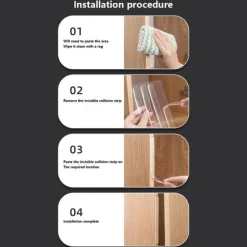 10 STK 63x10x2MM Anti-kollision Skydd Dörrhandtag Kylskåp