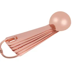 6 st/set rostfritt stål mätskedar torra och flytande ingredienser matlagning bakverktyg