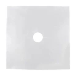 6 st/set återanvändbart skydd i glasfiber för gasspisar, skyddsmatta för köksredskap (silver)