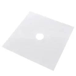 6 st/set återanvändbart skydd i glasfiber för gasspisar, skyddsmatta för köksredskap (silver)