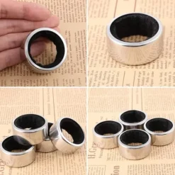 4 stycken dropprings i rostfritt stål, återanvändbar vinflaska, läckagesäker hällanordning, vintillbehör, bar, restaurang, hem