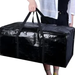 4 stycken flyttväska lådor flyttkartong åkpåse stor klädväska jumbopåse förvaring quilt handtag stammen