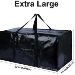 4 stycken flyttväska lådor flyttkartong åkpåse stor klädväska jumbopåse förvaring quilt handtag stammen