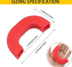 4 stycken silikongrytunderlägg, värmebeständiga grythandtagsskydd, halkfria grytskydd för wokar och soppgrytor röda