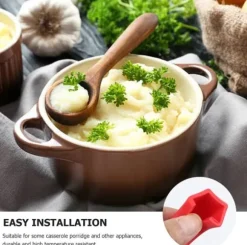 4 stycken silikongrytunderlägg, värmebeständiga grythandtagsskydd, halkfria grytskydd för wokar och soppgrytor röda