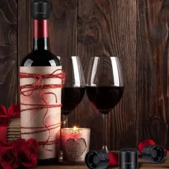 8 stycken vinflaskpropp Återanvändbar vinförslutare Twist för försegling av vinöl Champagne kompakt vinpropp