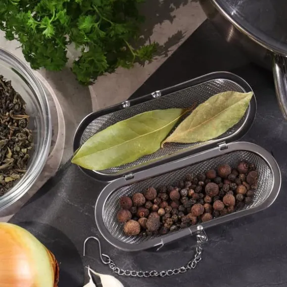 2 tefilter av 304 rostfritt stål, diskmaskinssäker, 11 cm tekanna