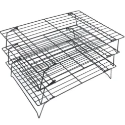 13 tums järnstativ 3 lager non-stick kylställ för matlagning bakning av kaka kex