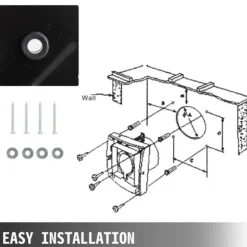 220 V Axialfläkt 50 Hz Väggfläkt 2580 U Väggfläkt 250 mm Fläkt Ventilator