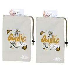 2 vitlökspåsar 20 x 32 cm