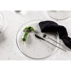 2 x Shine tallrik glas klar.