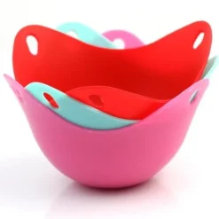 2 x Silikon Silikon Ägg Poacher Pochering Chook Värmesäkra Pods Twin Pack Köksredskap Kökstillbehör