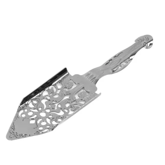 Absintfiltersked Rostfritt stål Ihålig Malört Cocktailsked Sockerbit Filtsked för Bartending Silver